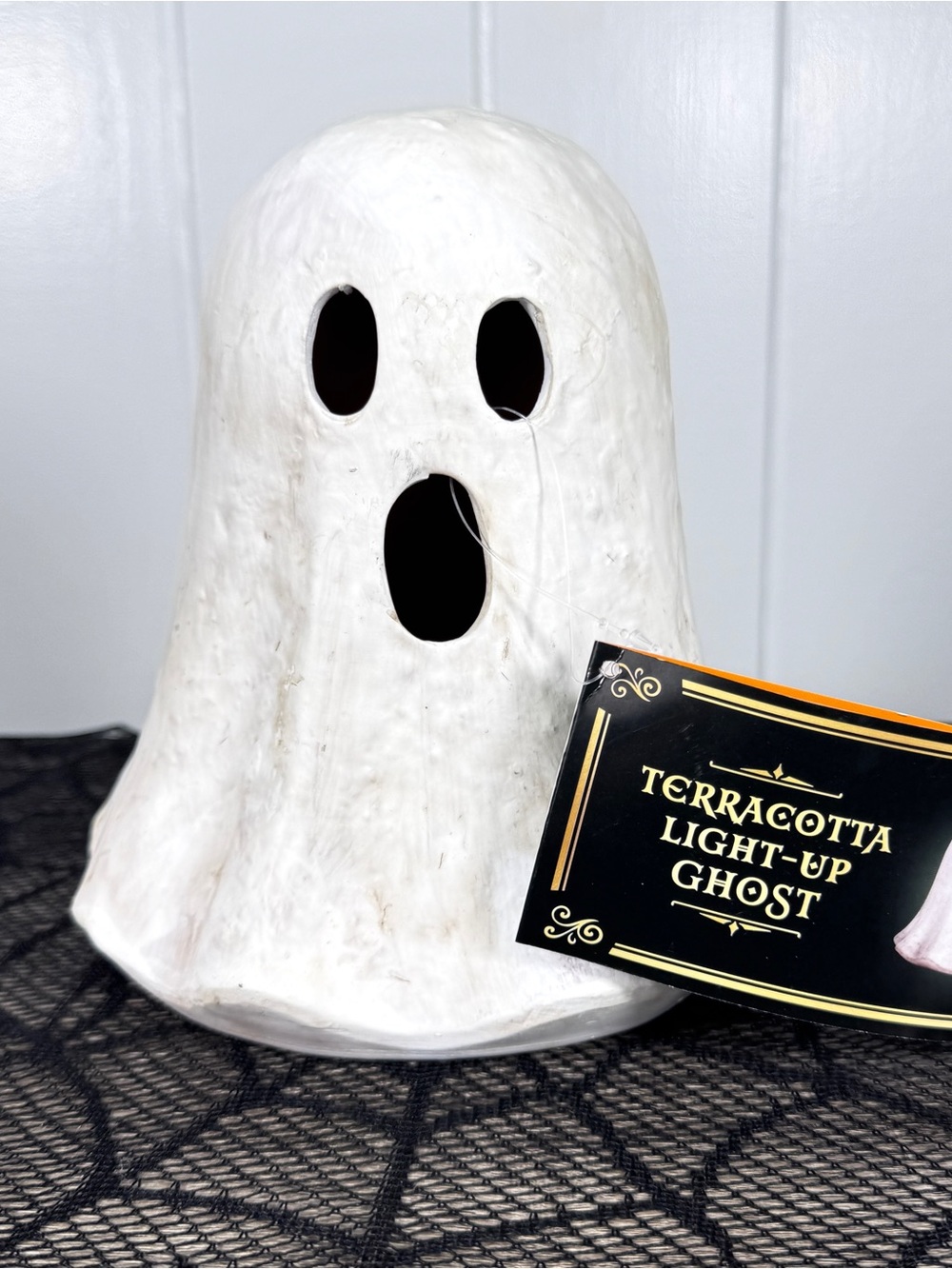 NEW Target Bullseye Playground Halloween Light Up Terracotta Ghost